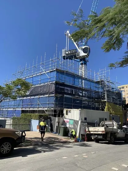 Archer Street scaffold