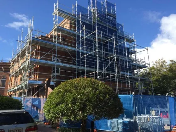 Balmoral Church scaffold