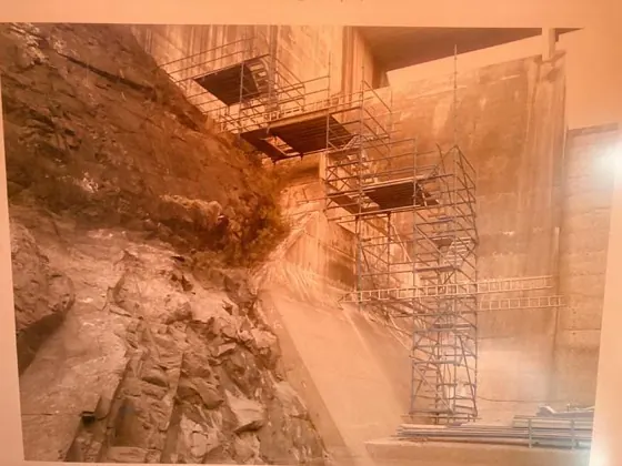 Hinze Dam scaffold