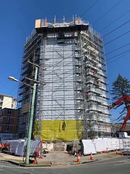 Marine Parade scaffold