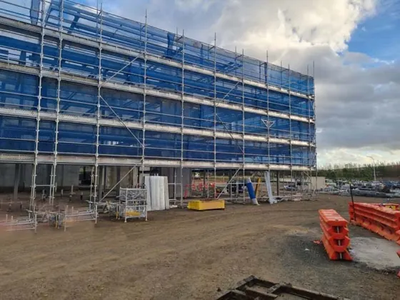 National Tiles scaffold