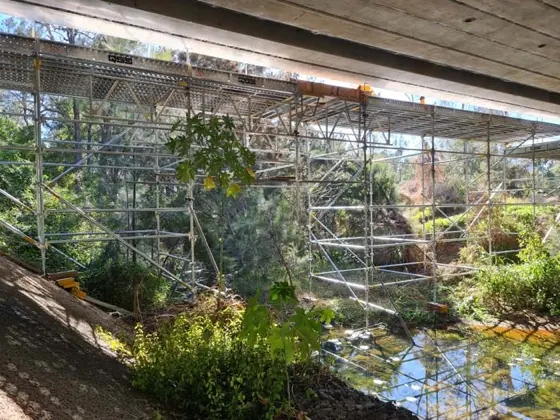 Ripley Bridge scaffold